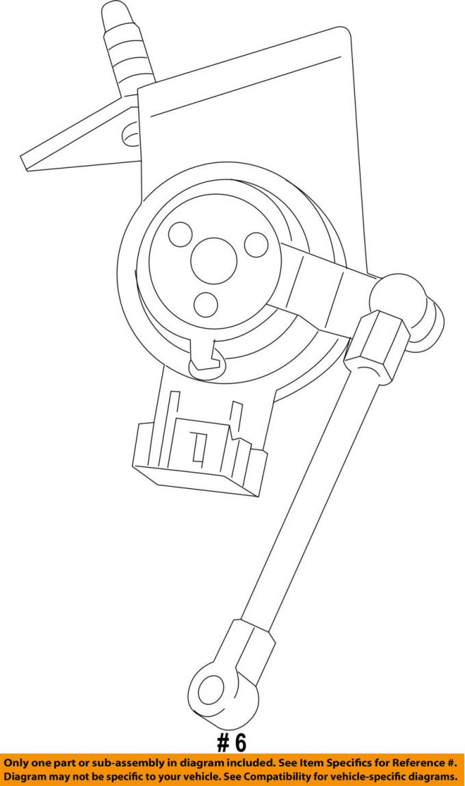 Camaro Ride Control Rear Leveling Sensor, Left, 2013-2015