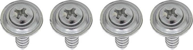 Redline Restomotive® 1967-1969 Camaro / Firebird Kick Panel Air Conditioning Vent Cover Screw Set