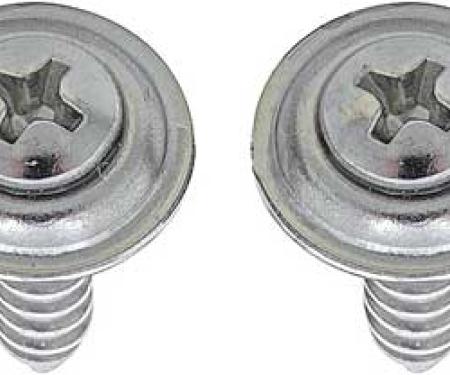 Redline Restomotive® 1967-1969 Camaro / Firebird Kick Panel Air Conditioning Vent Cover Screw Set