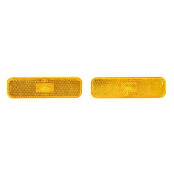 Trim Parts 1974-77 Chevrolet Camaro Amber Front Marker Light Assembly, Pair A6740