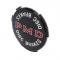 Trim Parts Pontiac Wheel Cover 2-7/16&rdquo; Diameter Black Background "Disk Brakes" Emblem, Each 8204