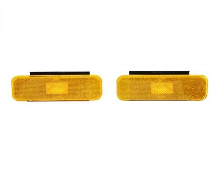Trim Parts 1970-73 Chevrolet Camaro Front Marker Light Assembly w/ Gaskets & Brackets, Pair A6731