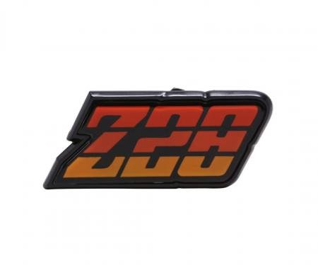 Trim Parts 1980-81 Chevrolet Camaro Orange Fuel Door "Z-28" Emblem, Each 6956