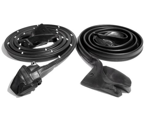 Metro Moulded Parts 1970-1981 Chevrolet / Pontiac Molded Door Seals with Clips and Molded Ends LM 22-B