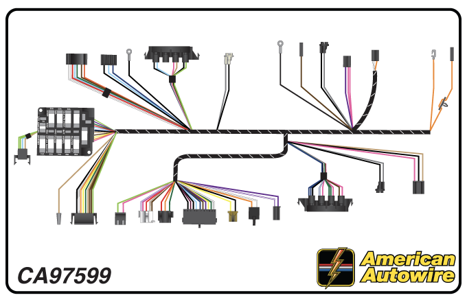 American Autowire 1969 Chevrolet Camaro Dash Harness CA97599