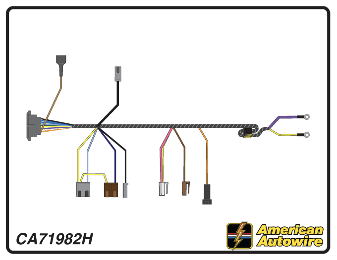 American Autowire 1967 Chevrolet Camaro Engine Harness - Hei CA71982H