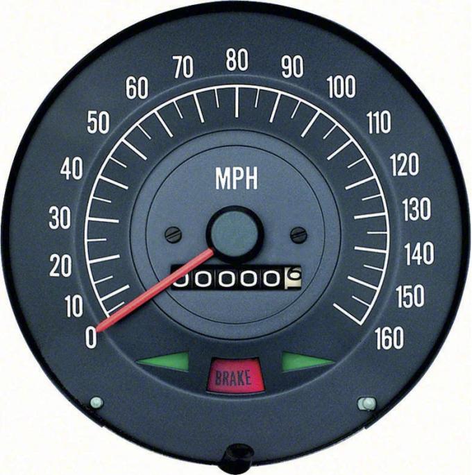 AMD Speedometer, 160 MPH for models with Gauges, 68 Firebird K-6481933