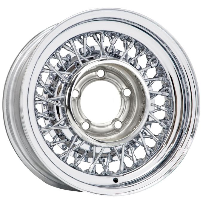 Roadster Wire Wheels 15x6 76 Chrysler Wire Chrome 5x4.5 bp 3 bs 76-561203