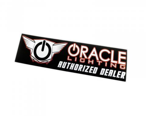 Oracle Lighting Authorized Dealer Bumper Sticker, Black/Orange 8034-504