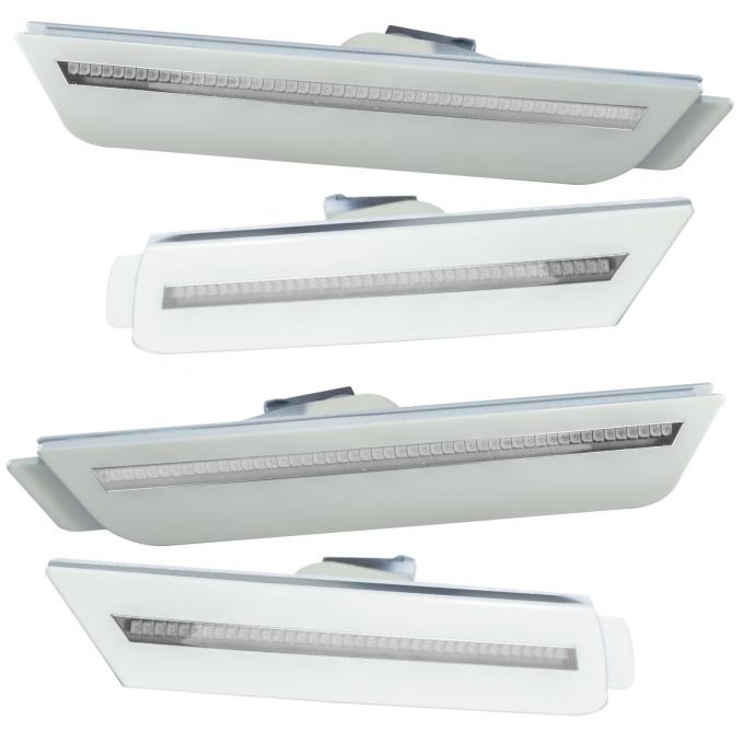 Oracle Lighting Concept Sidemarker Set, Clear, Silver Ice Metallic (GAN) 3101-GAN-C