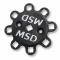 MSD Black Chrysler 318-360 Pro-Billet Distributor 85345
