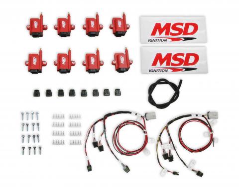 MSD Ignition Coil, Smart, Big Wire Kit, Red 8289-KIT