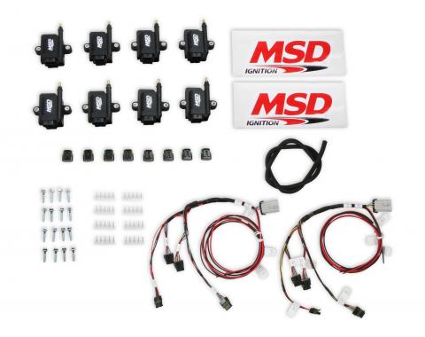 MSD Ignition Coil, Smart, Big Wire Kit, Black 82893-KIT