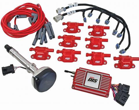 MSD DIS Direct Ignition System Kit, Red 60151