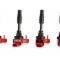 MSD Ignition Coil, Blaster Series, GM 4-Cyl Engines, Red, 4-Pack 82384