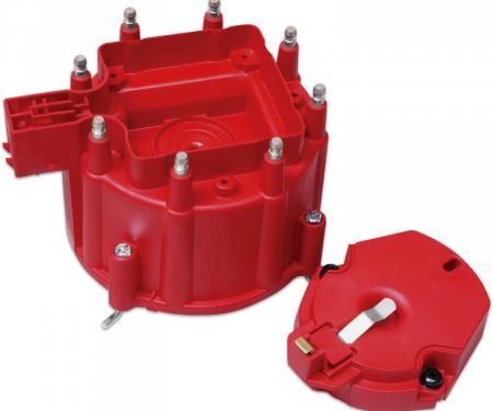 MSD Distributor Cap and Rotor, GM HEI, Red 8416