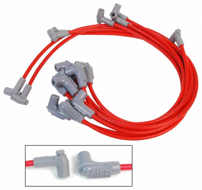 MSD Super Conductor Spark Plug Wire Set, Small Block Chevy w/HEI Cap 35659