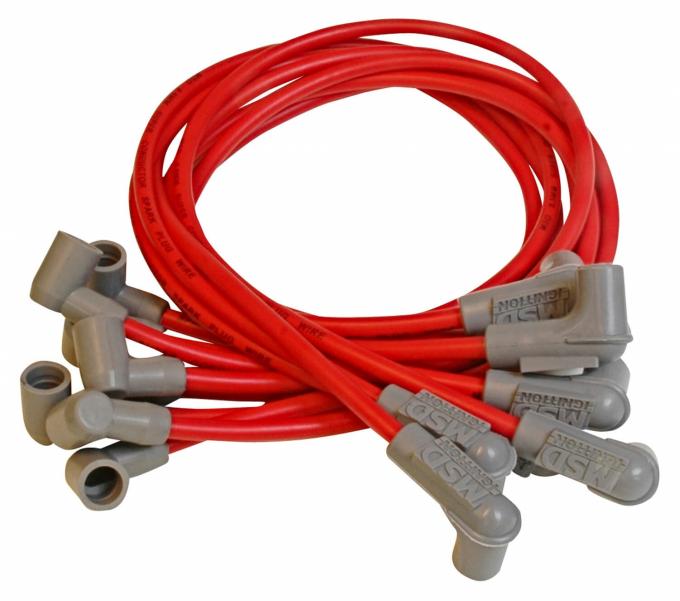 MSD Super Conductor Spark Plug Wire Set, Small Block Chevy, Socket Dist. Cap 31599