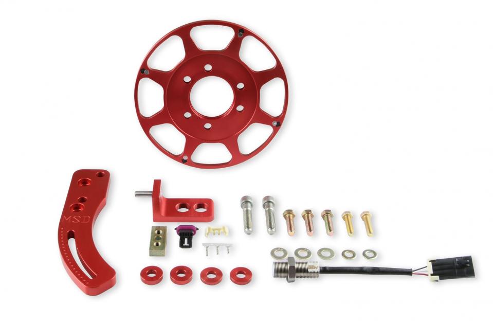 MSD Crank Trigger Wheel Kit, Flying HallEffect , BBC, 8 In