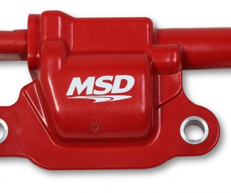 MSD Ignition Coil, GM Gen v Blaster Series, Gen v Direct Injected Engine, Red, Square 8266