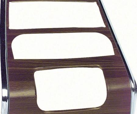 AMD Center Dash Panel, Walnut without A/C, 67 Firebird K-K260