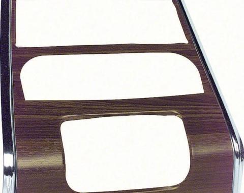 AMD Center Dash Panel, Walnut without A/C, 67 Firebird K-K260
