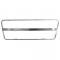 Corvette Brake Pedal Trim, With Automatic Transmission, Stainless Steel, 1968-1979