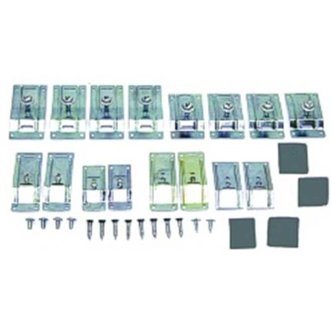 Camaro Lower Body Molding Clip Set, Rally Sport (RS), 1967