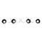 AMD Headlamp Mounting and Retaining Ring Set, 8 pcs, 67-69 Firebird 70 Chevelle El Camino and more X141-3470-S