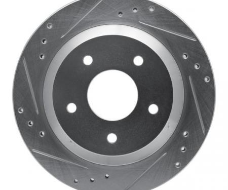 Camaro Disc Brake Rotor, Left Rear, Drilled & Slotted, 1989-1992