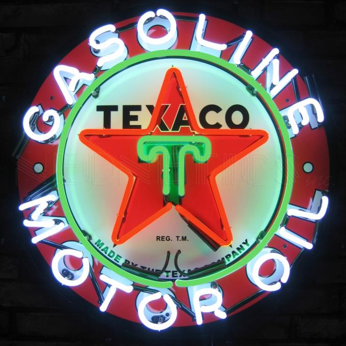 Replacement Neon - Center Star Section, Texaco Gasoline Neon Sign