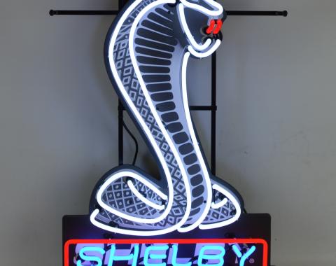 Neonetics Standard Size Neon Signs, Shelby Cobra Neon Sign with Backing