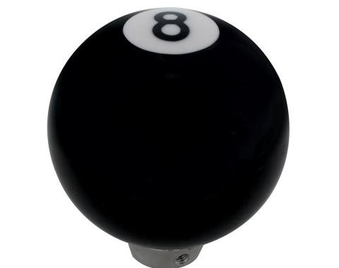 United Pacific Number "8" Pool Ball Gearshift Knob - Gloss Black 70025