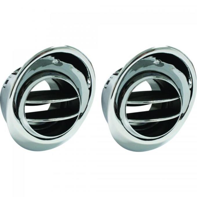 Vintage Air 1966-67 Chevelle without Factory Air Outside Astro Vent Louvers (Pair) 493062