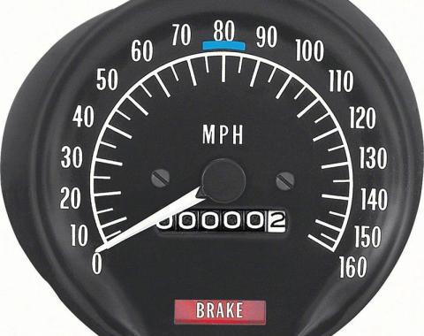 AMD Speedometer, 160 MPH without Seat Belt Warning, 70-74 Firebird K-6492882