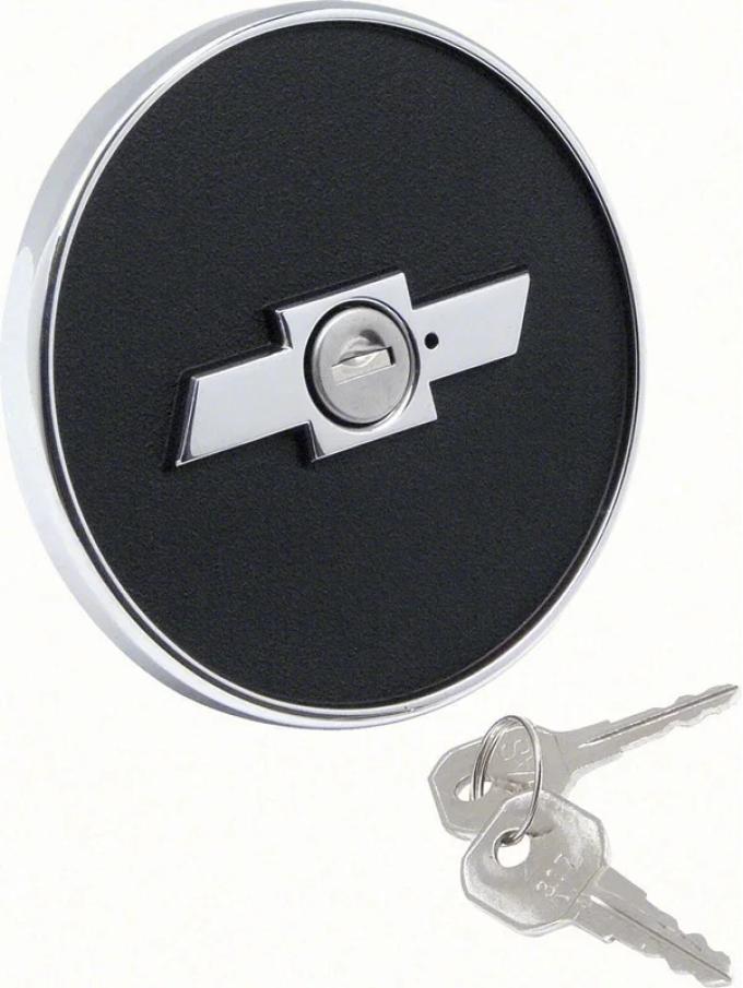 AMD Gas Cap, Locking with Bowtie Logo- 67-68 Camaro K-K25000