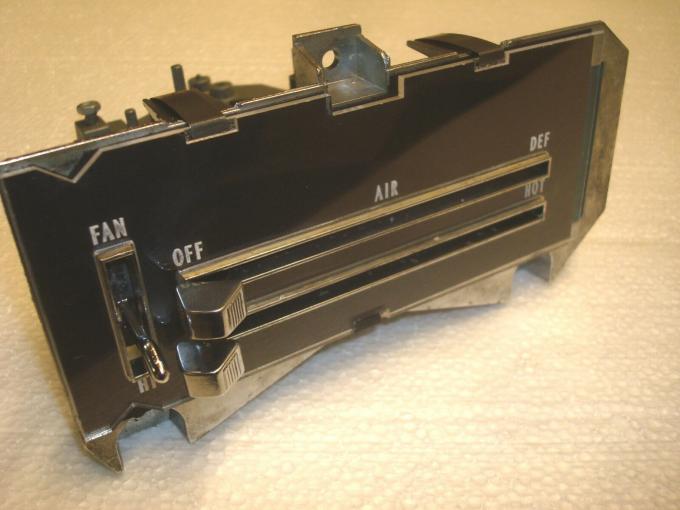 Camaro Heater Control Panel Assembly, For Cars Without Air Conditioning, Remanufactured, 1970-1981