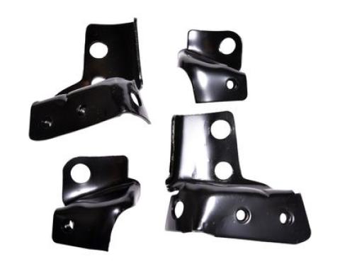Redline Restomotive® 1967-1968 Chevrolet Camaro Inner and Outer Rear Bumper Mounting Bracket Set