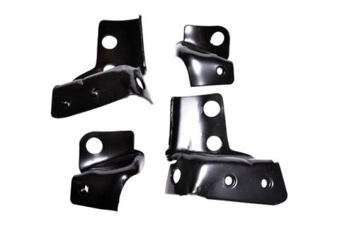 Redline Restomotive® 1967-1968 Chevrolet Camaro Inner and Outer Rear Bumper Mounting Bracket Set