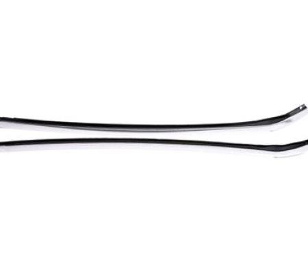 Redline Restomotive® 1967-1969 Camaro / Firebird & 1966-1967 GM A-Body Quarter Window Vertical Moldings