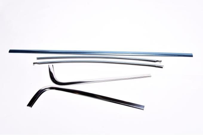 Redline Restomotive® 1967-1969 Camaro / Firebird Coupe 5 Piece Rear Window Moulding Set