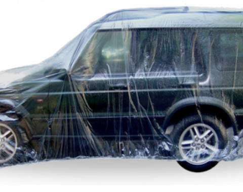 Car Cover, Disposable Clear, Large