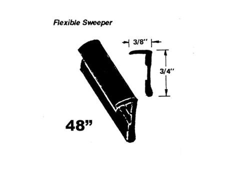 Metro Moulded Parts Flexible Sweeper. Made of Rubber WC 23-48