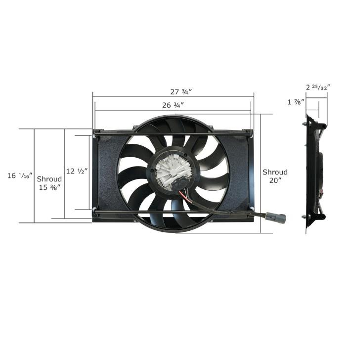 Vintage Air Monster 1964-67 Chevelle 19 Inch 850W CustomFit