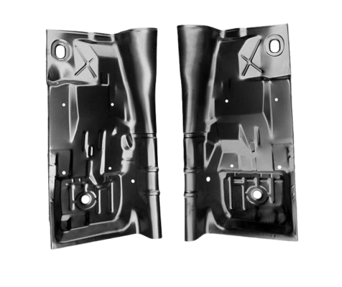 Redline Restomotive® 1975-1981 Camaro / Firebird Full Length Left and Right Floor Pan with Partial Tunnel