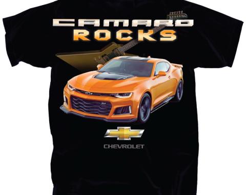Camaro Rocks Adult T-Shirt