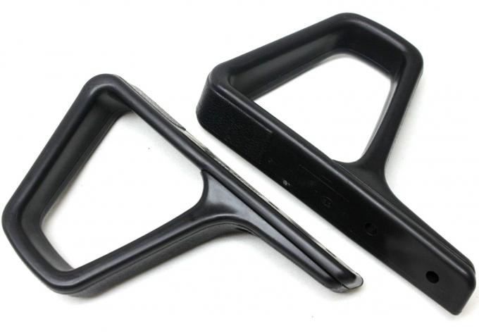 Camaro Seat Belt Shoulder Harness Strap Retainer, Pair, Black, 1982-1990