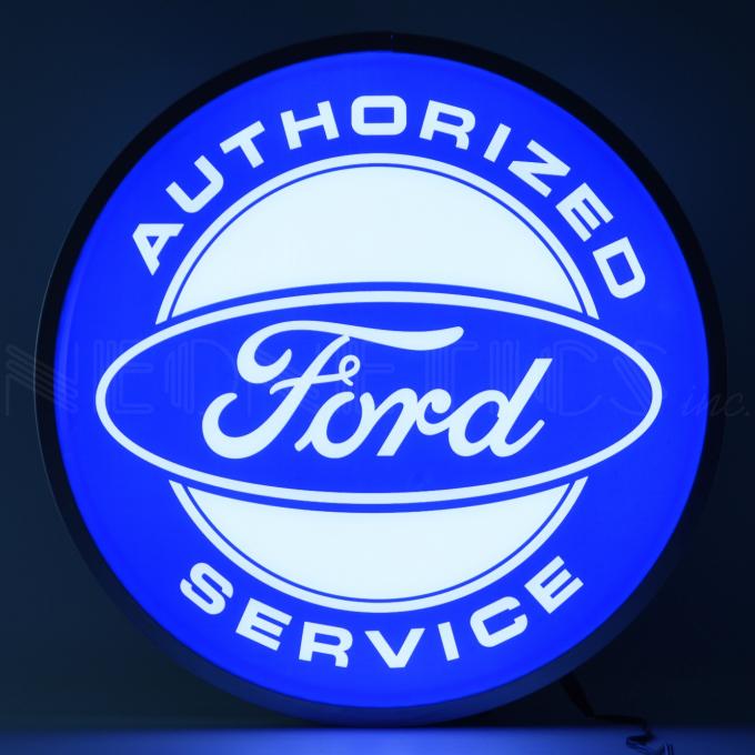 Neonetics Backlit and Specialty Led Signs, Ford Authorized Service 15 Inch Backlit Led Lighted Sign