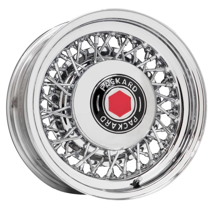 Wheel Vintiques 15x6 Packard Style Wire Chrome 5X5" bolt 3.625" backspace 70-5605358