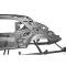 Golden Star 1969 Chevy Camaro Coupe Body Skelton Frame With 2" Mini Tubbed WheeLeft Handouse CAMARO69M